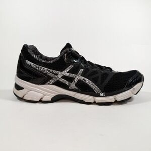 ASICS Gel Flux Mens 10 Black Running Shoes Athletic Trainer T75CQ